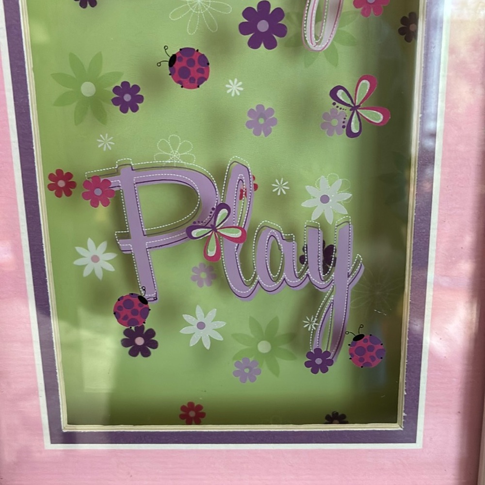 DANCE-SING-PLAY Shadowbox Wall Decor (NWOT) - Picture 4 of 8